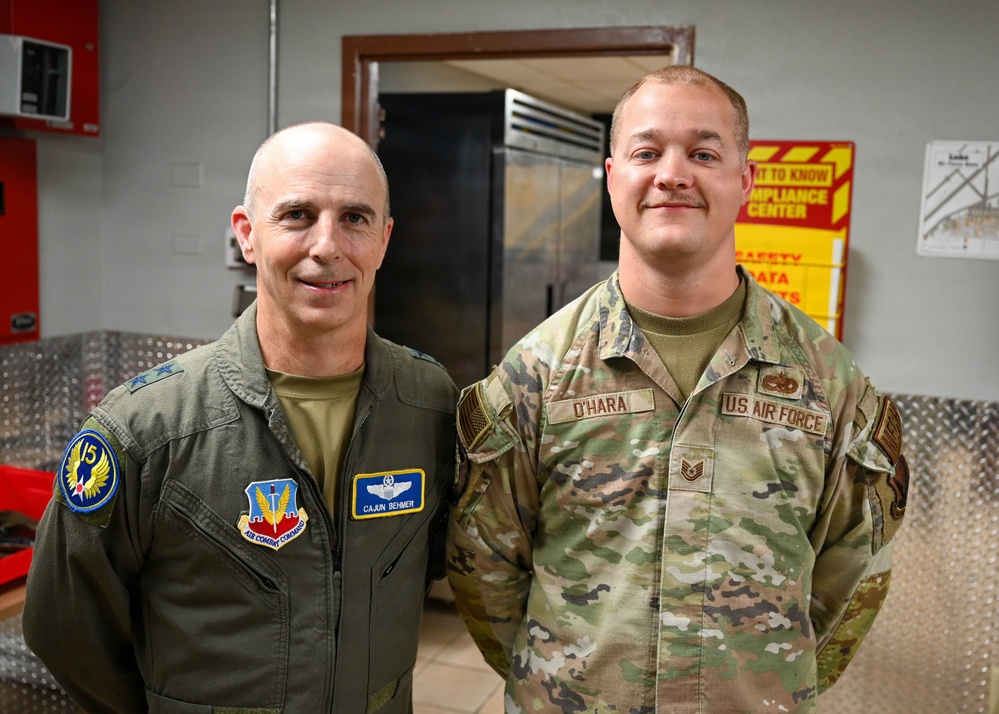 Luke AFB hosts 15 AF commander, command chief during historic major command reassignment