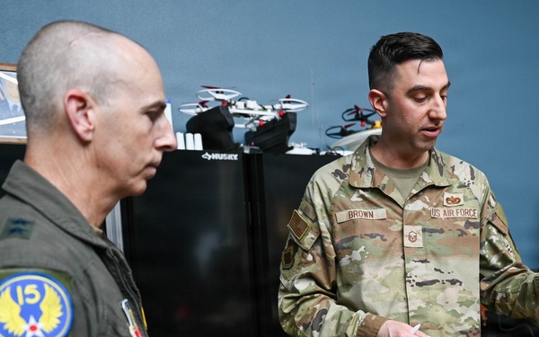 Luke AFB hosts 15 AF commander, command chief during historic major command reassignment