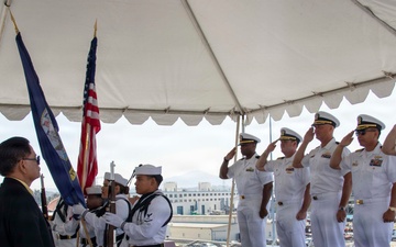 USS Jackson (LCS 6) Holds Change of Command Ceremony