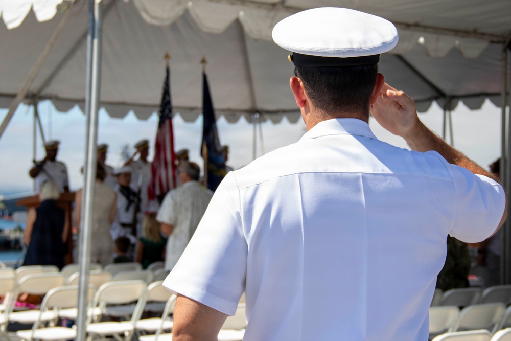 USS Jackson (LCS 6) Holds Change of Command Ceremony