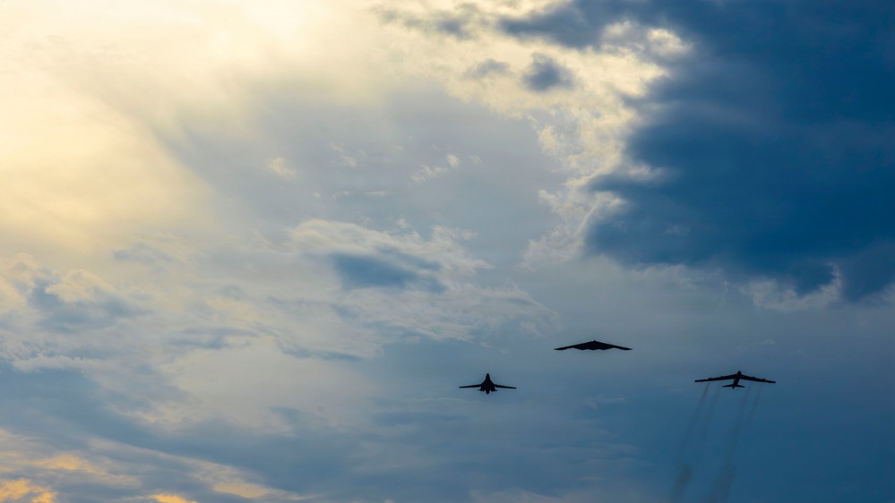 Military Aircraft Fly Over Washington, D.C., During America 250 Celebrations