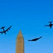 Military Aircraft Fly Over Washington, D.C., During America 250 Celebrations