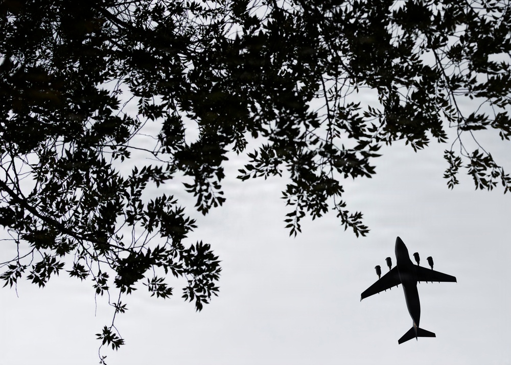 Military Aircraft Fly Over Washington, D.C., During America 250 Celebrations