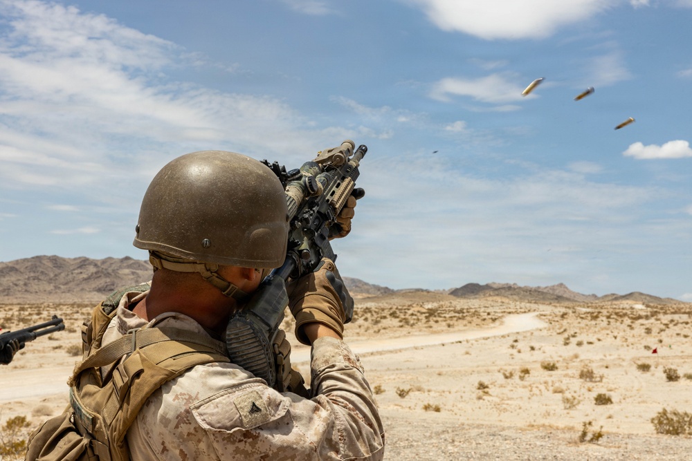 Marines conduct live fire counter sUAS lanes