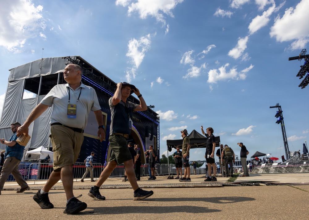 Military Aircraft Fly Over Washington, D.C., During America 250 Celebrations