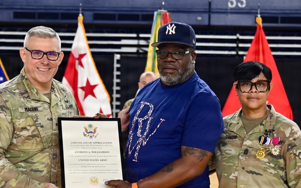 D.C. National Guard Land Component Command Change of Responsibility