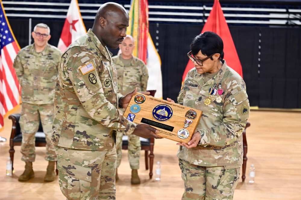 D.C. National Guard Land Component Command Change of Responsibility