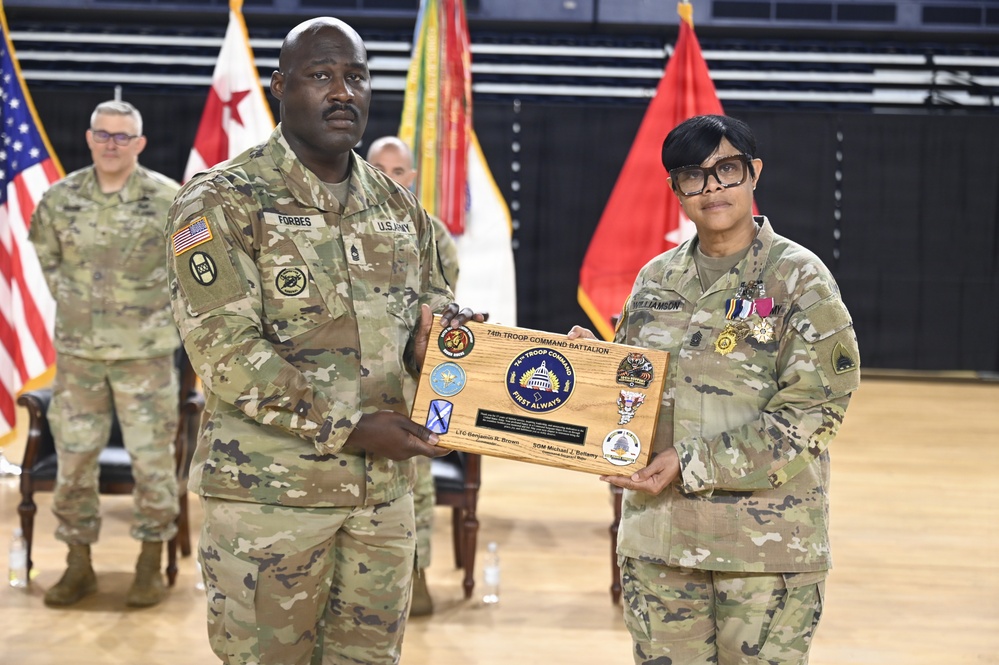 D.C. National Guard Land Component Command Change of Responsibility
