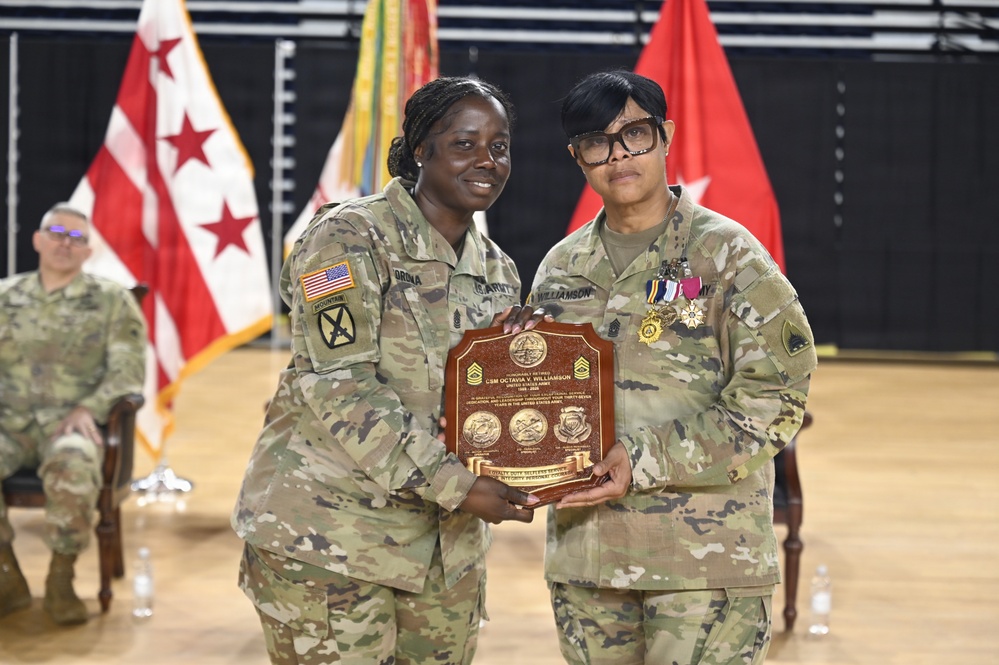 D.C. National Guard Land Component Command Change of Responsibility