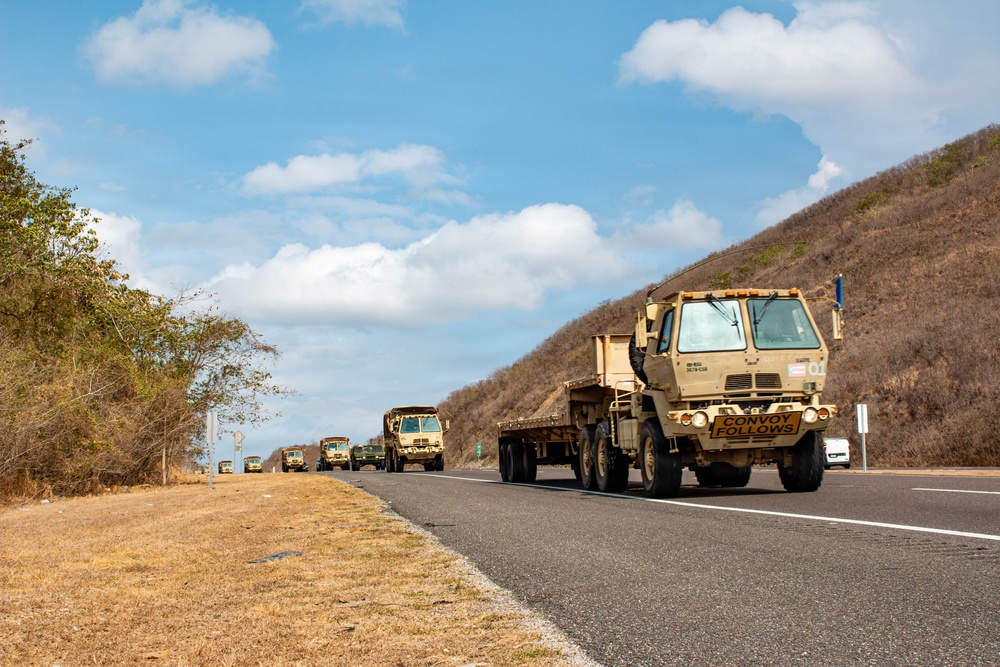 1243rd Transportation Company Conducts Convoy Operations