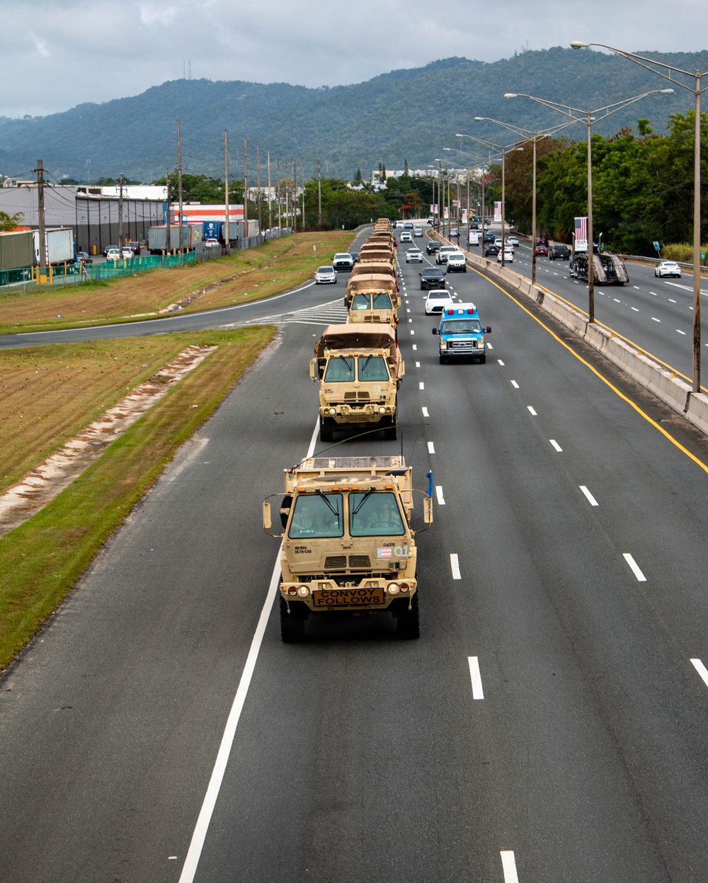 1243rd Transportation Company Conducts Highway Convoy Operations