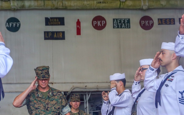 31st MEU | III MEF CG Visits USS Tripoli