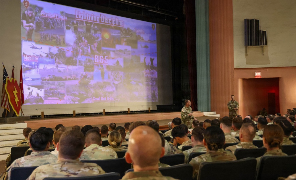 25th Infantry Division Leaders Deliver State of the Division Brief