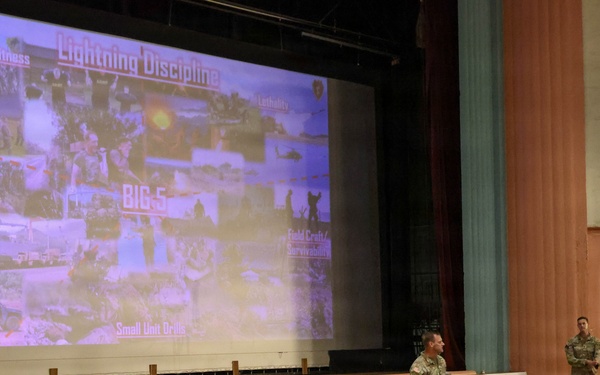25th Infantry Division Leaders Deliver State of the Division Brief