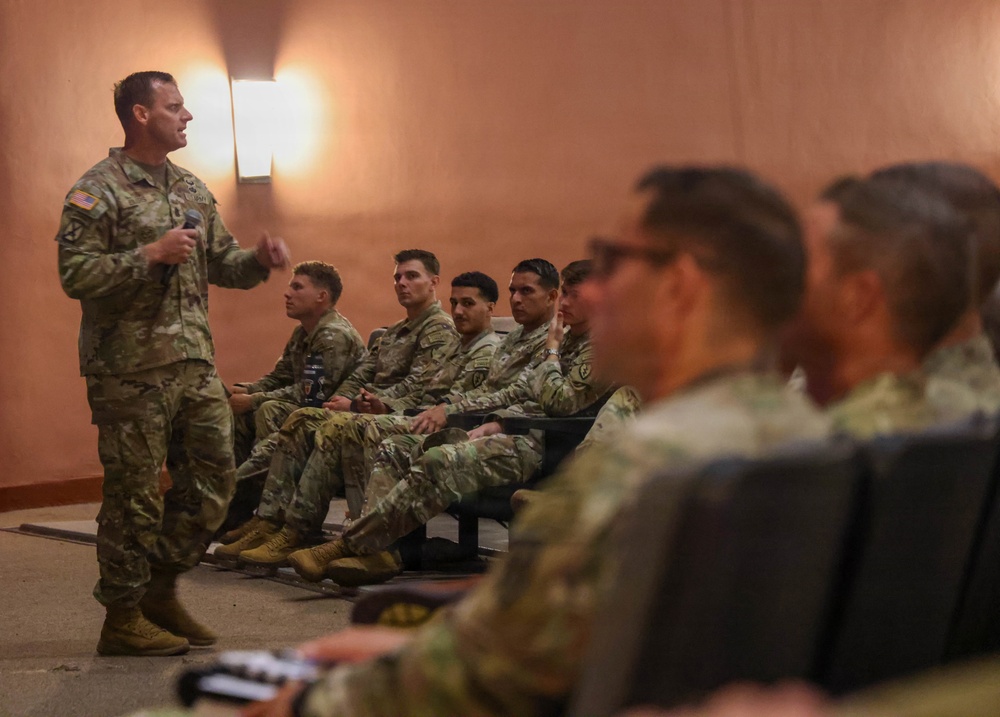 25th Infantry Division Leaders Deliver State of the Division Brief