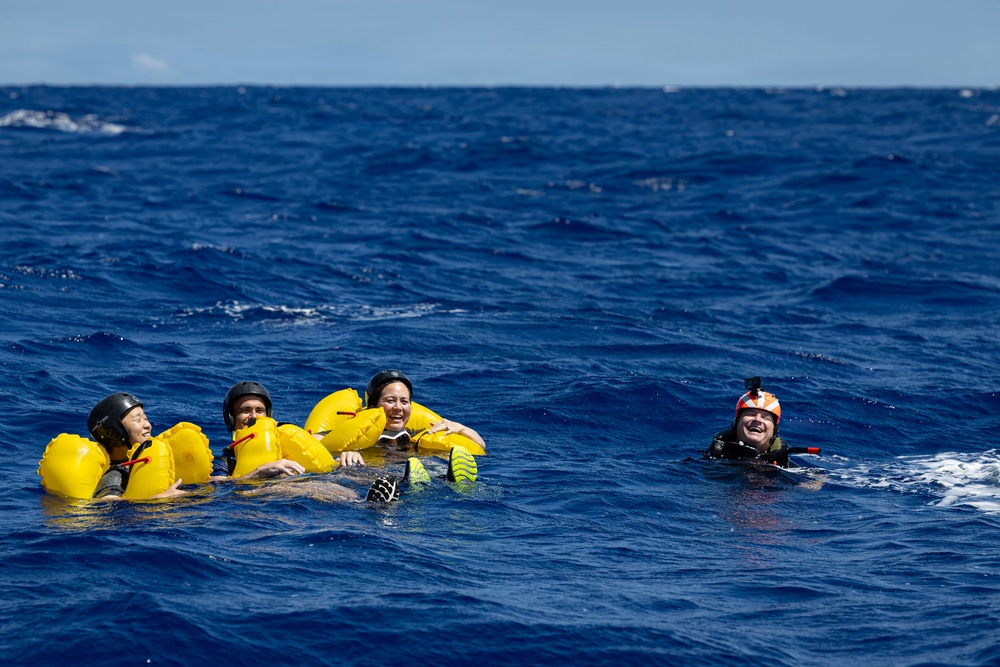 Flag officers participate in a personnel recovery exercise during RIMPAC 2026