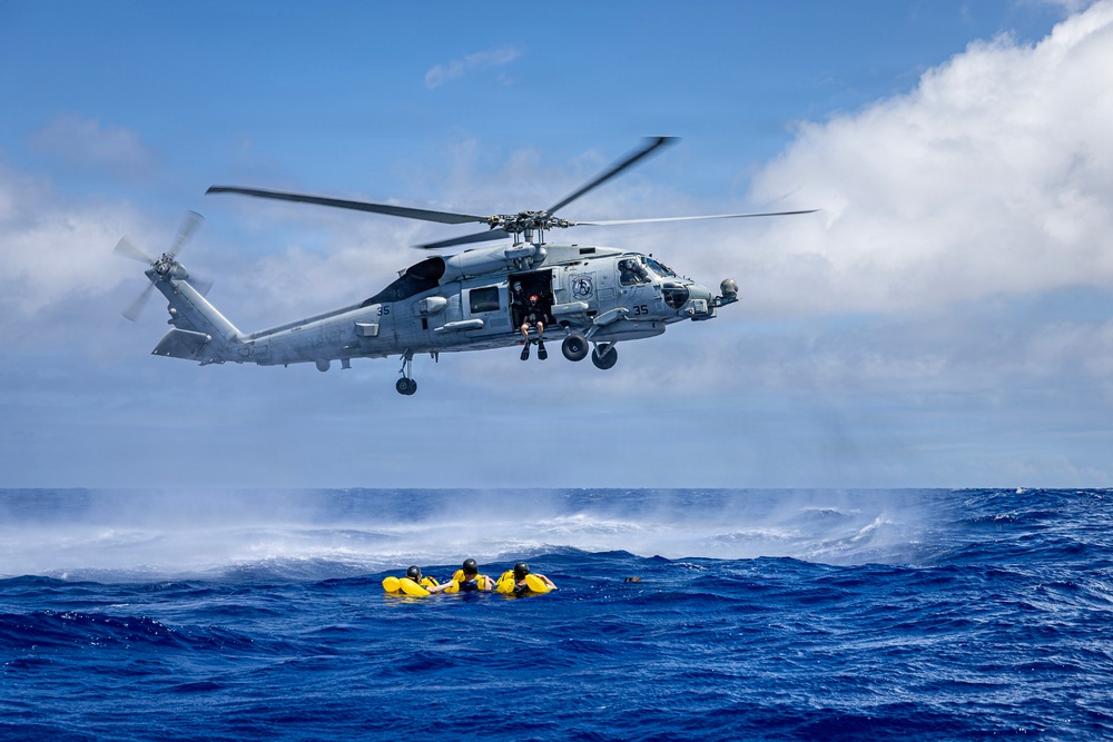 Flag officers participate in a personnel recovery exercise during RIMPAC 2026