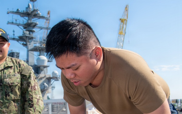 Ronald Reagan Sailors Conduct Working Party