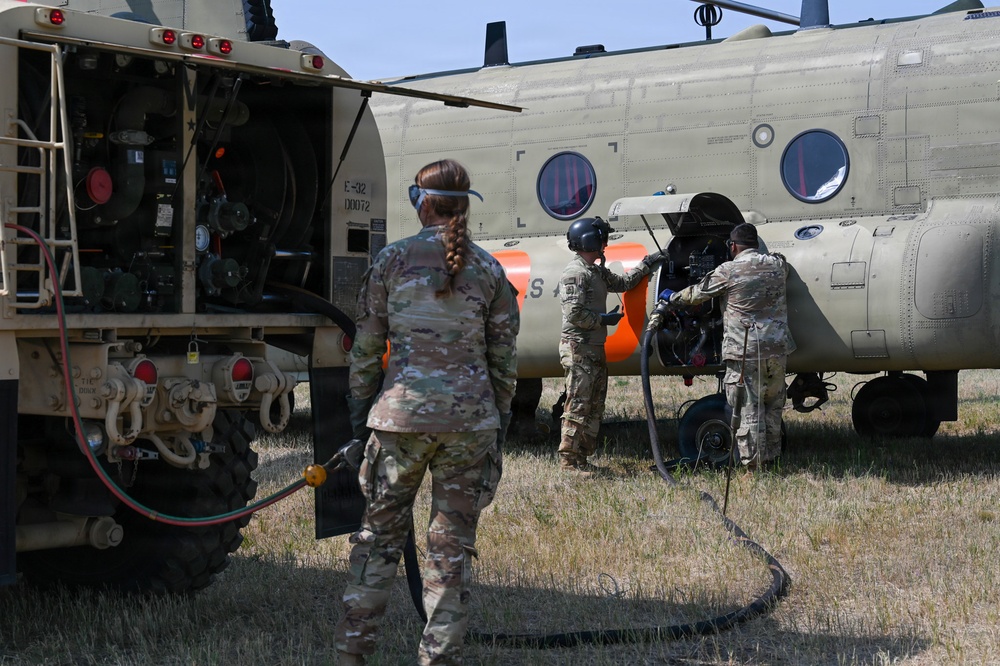 WA National Guard Supports Modrite Fire Operations
