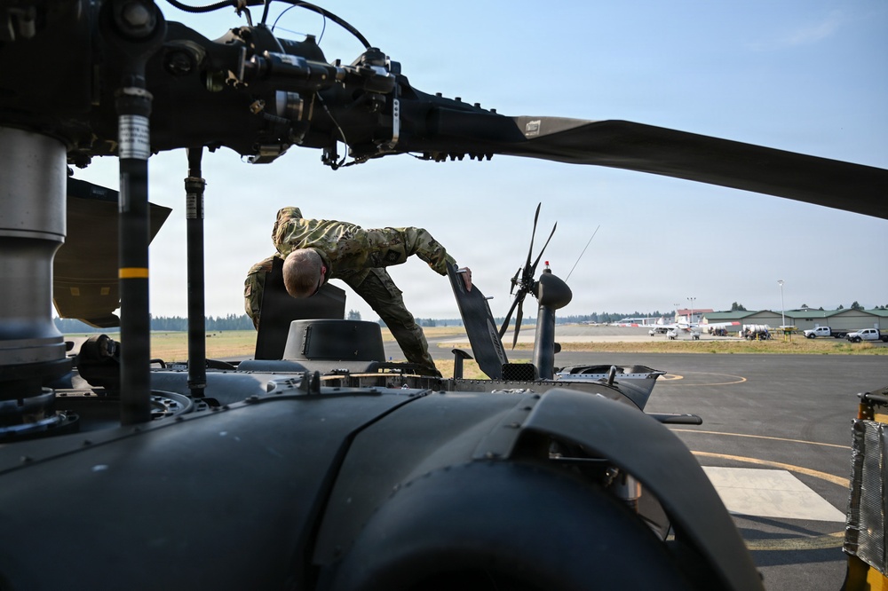 WA National Guard Supports Modrite Fire Operations