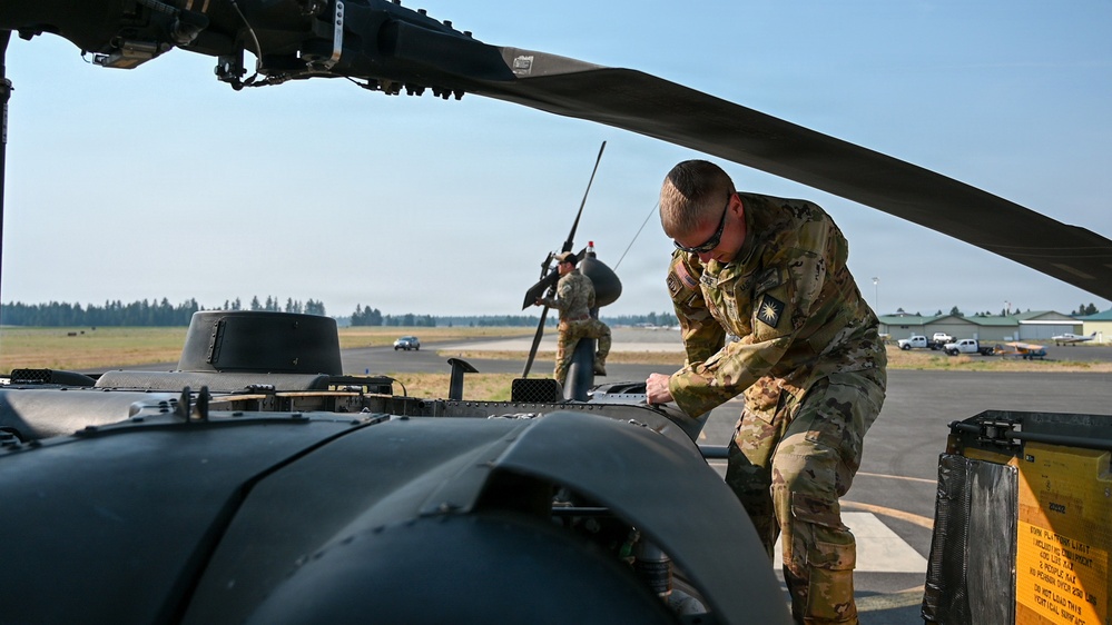 WA National Guard Supports Modrite Fire Operations