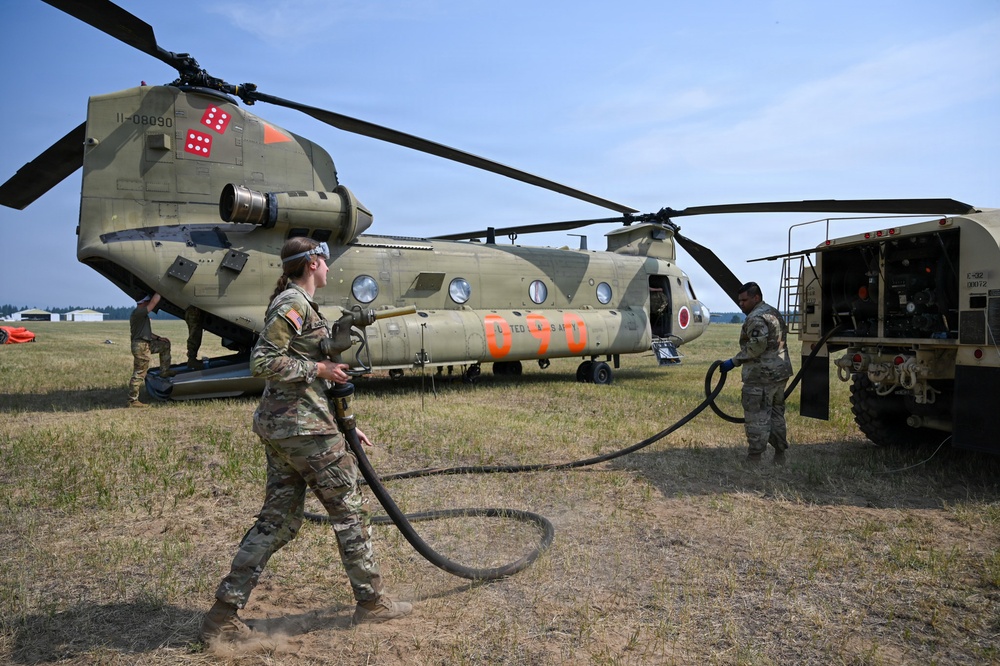 WA National Guard Supports Modrite Fire Operations