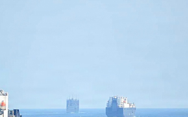 Maritime Pre-Positioning Ship Squadron 3 Ships Conduct Group Sail