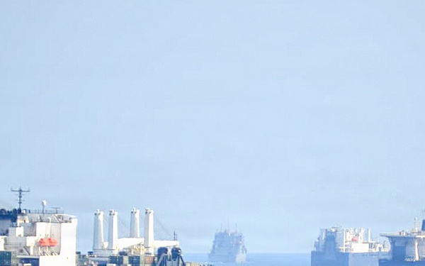 Maritime Pre-Positioning Ship Squadron 3 Ships Conduct Group Sail