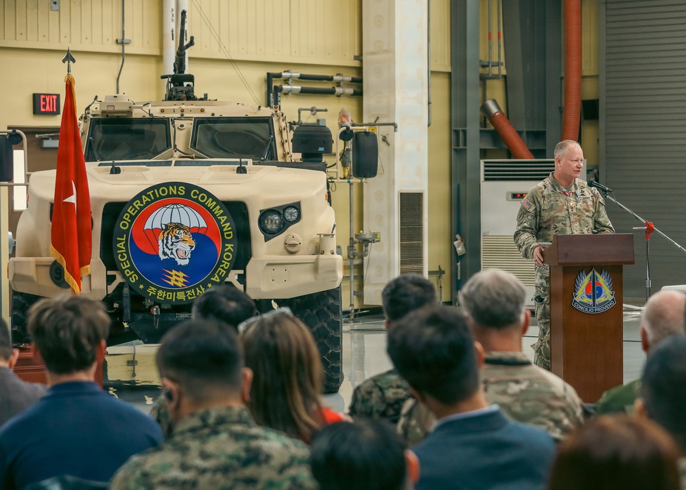A job well done is never finished: Valas takes command of U.S.-ROK combined SOF mission