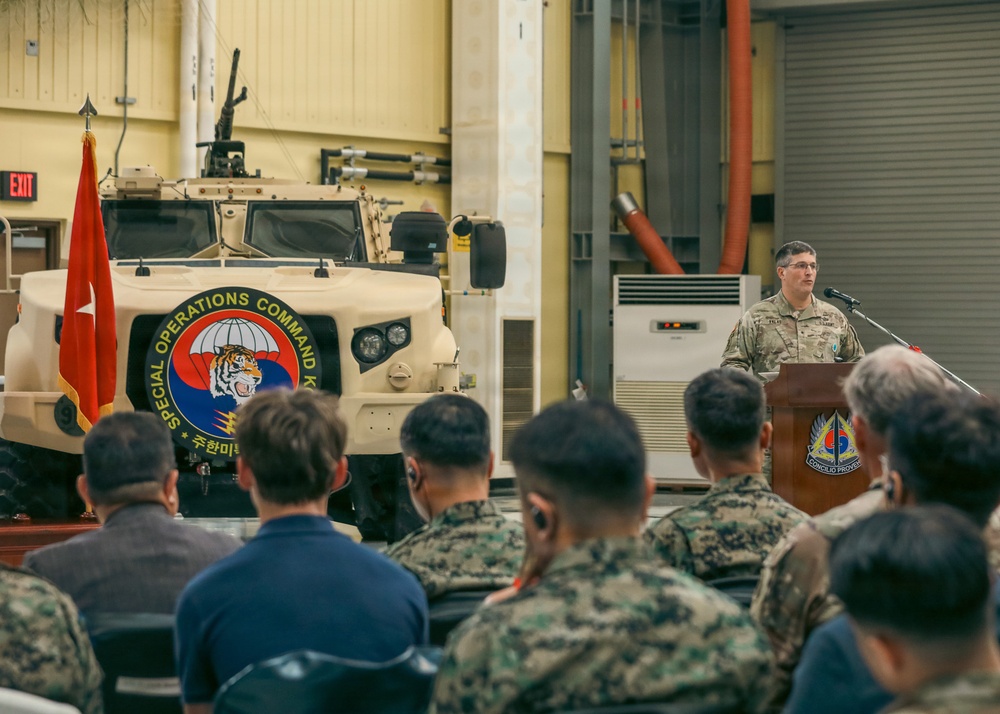 A job well done is never finished: Valas takes command of U.S.-ROK combined SOF mission