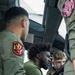 Atlanta Falcon members visit MCAS Iwakuni during a Salute the Troops tour hosted by the USO