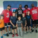Atlanta Falcon members visit MCAS Iwakuni during a Salute the Troops tour hosted by the USO