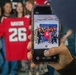 Atlanta Falcon members visit MCAS Iwakuni during a Salute the Troops tour hosted by the USO