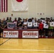 Atlanta Falcon members visit MCAS Iwakuni during a Salute the Troops tour hosted by the USO
