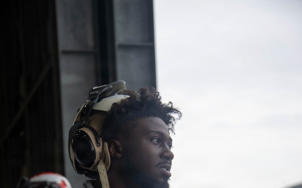 Atlanta Falcon members visit MCAS Iwakuni during a Salute the Troops tour hosted by the USO