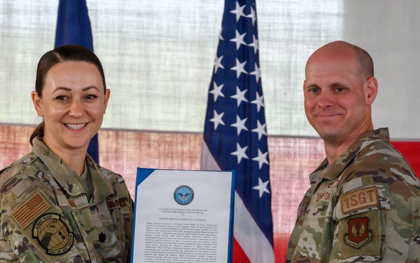 424th ABS Retirement Ceremony of 1st Sgt. Clevinger