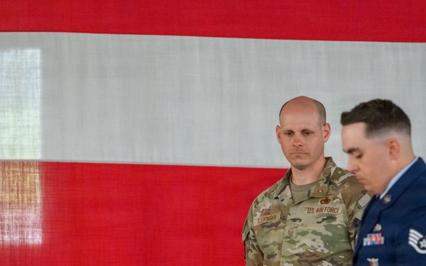 424th ABS Retirement Ceremony of 1st Sgt. Clevinger