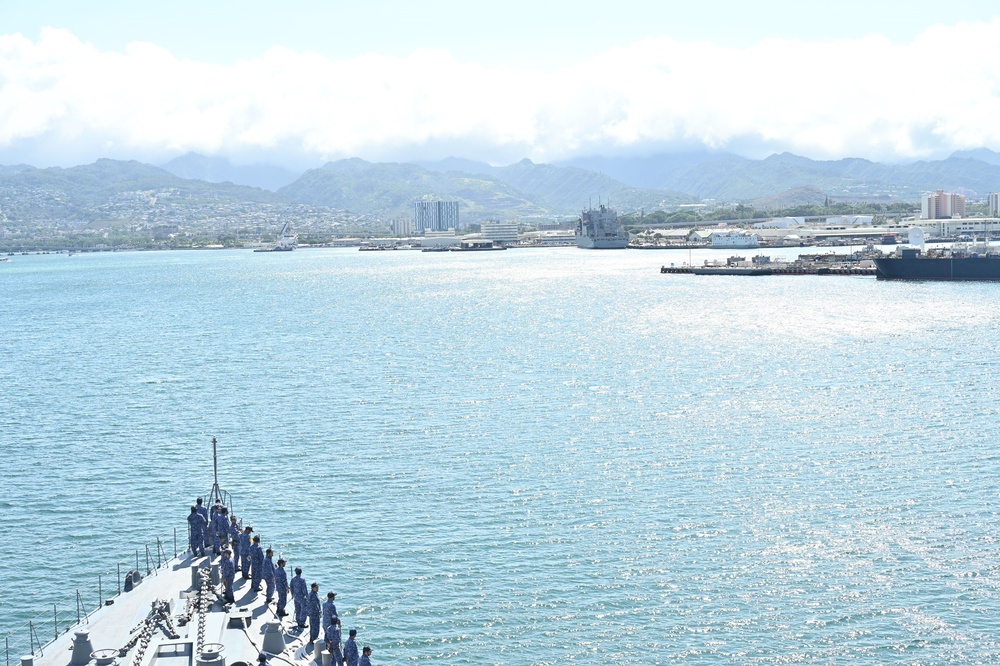 JS Kongo visits Pearl Harbor during RIMPAC 2026