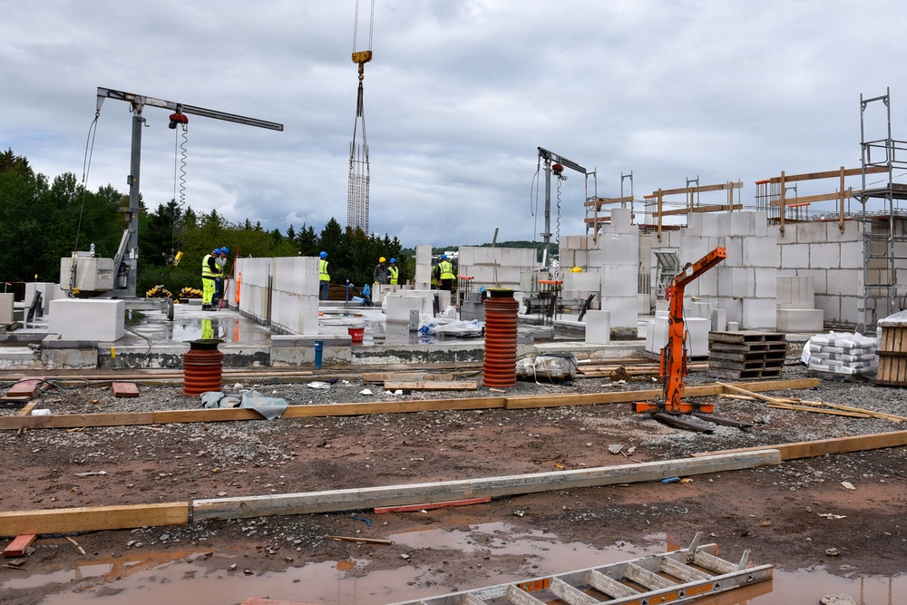 Army Family Housing construction in the Wetzel Housing Area