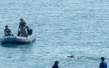 U.S. Navy EODMU8 and Royal Navy Diving  Strengthen Allied Interoperability During Floating Mine Response Training at Sea Breeze 2026