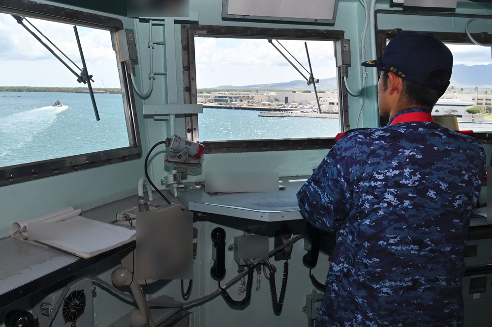 JS Kongo visits Pearl Harbor during RIMPAC 2026