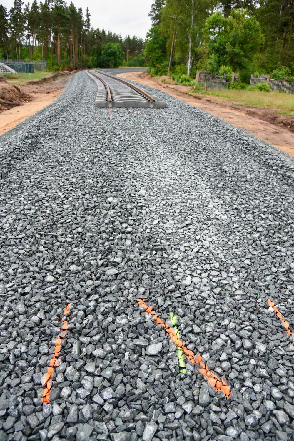 tracks and railheads repair project in Grafenwoehr