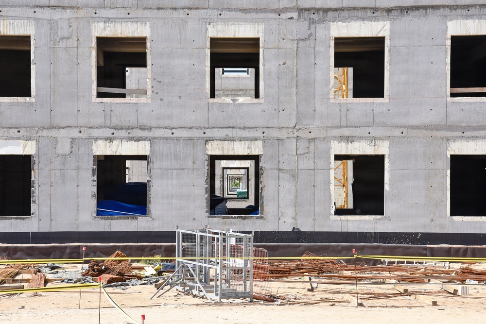 new dining facility and barracks being built in Powidz, Poland
