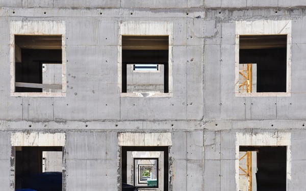 new dining facility and barracks being built in Powidz, Poland
