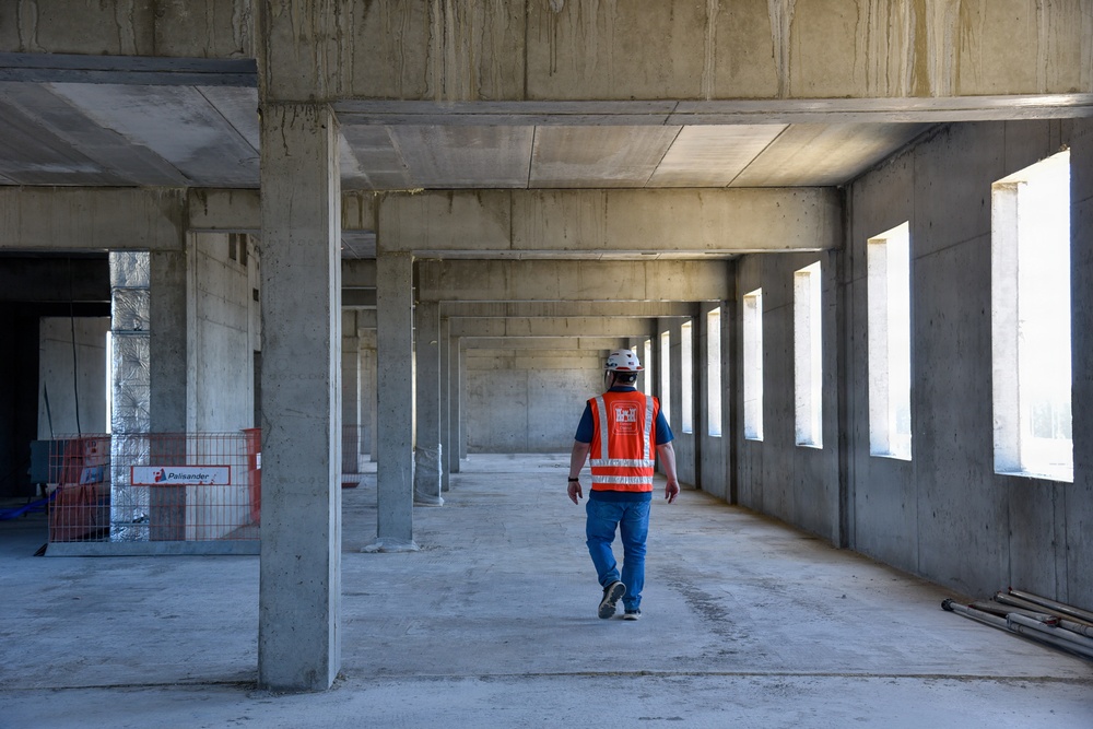 new dining facility and barracks being built in Powidz, Poland
