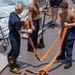 Fresh Water Wash Down Aboard USS Ross