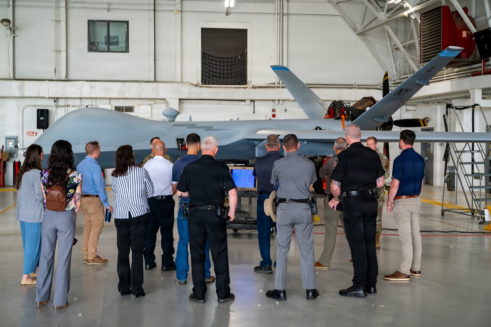 Employers Tour MQ-9 Reaper Maintenance Hangar