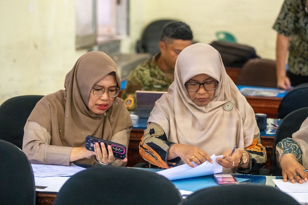 Pacific Partnership 2026 dental professional exchange at Sibolga City Health Office in Pandan, Indonesia