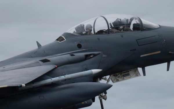 48th Fighter Wing F-15Es conduct live-fire operations during Combat Archer-UK 26