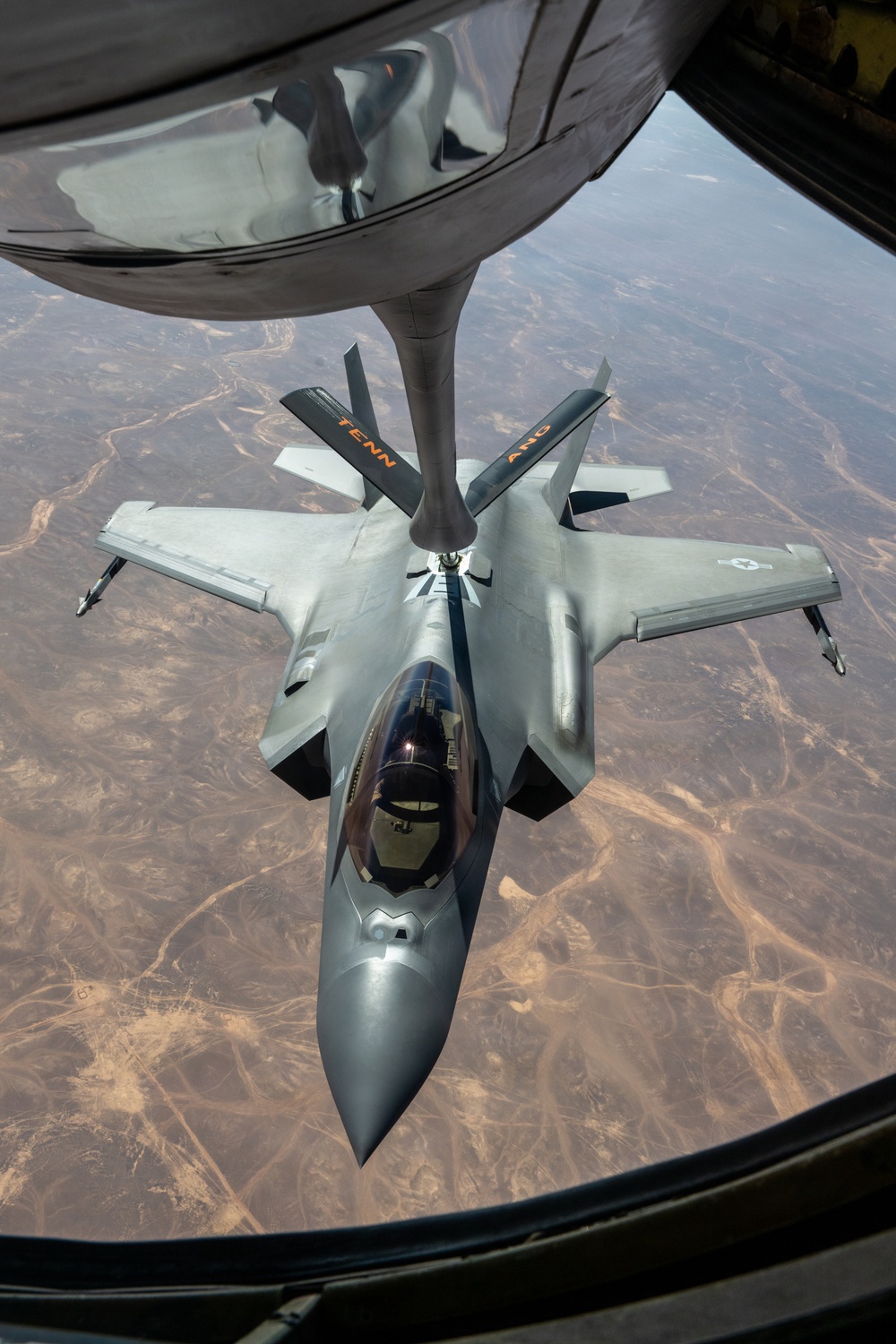 KC-135 supports regional operations through air refueling